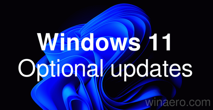 Banner voliteľných aktualizácií systému Windows 11