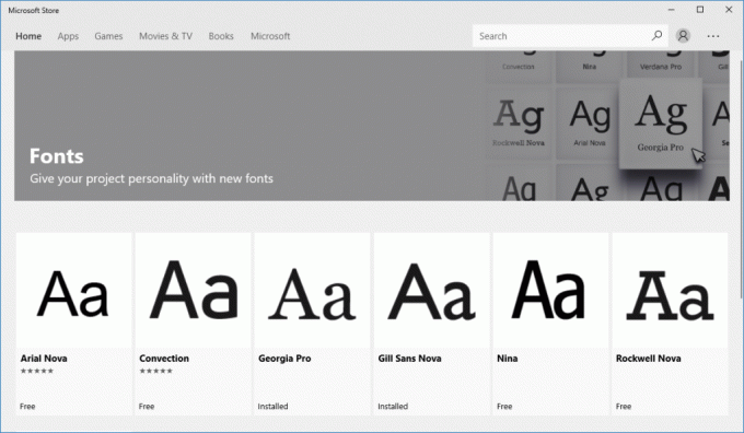 Nová kolekcia Fonts dostupná v Microsoft Store.