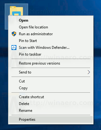 Windows 10 Genvejsegenskaber for flytilstand