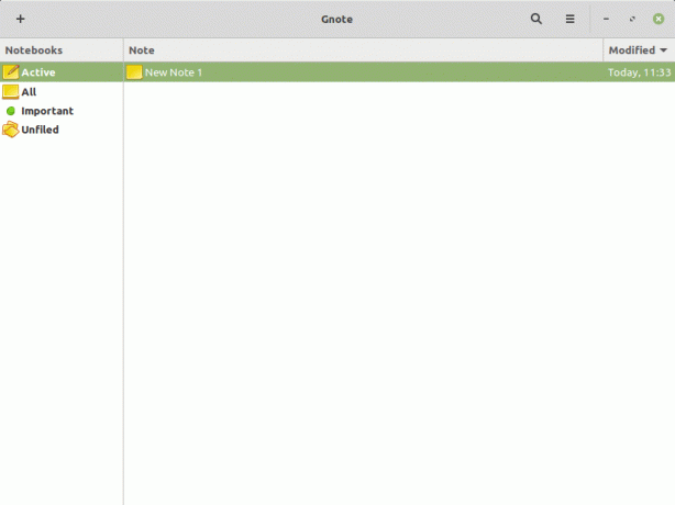 Linux Mint 19.3 Gnote