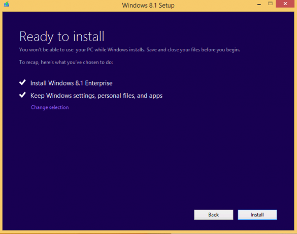 Windows 8.1 eval frissítés lehetséges