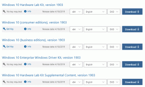 Windows 10 versijas 1903 ISO tagad ir pieejami MSDN