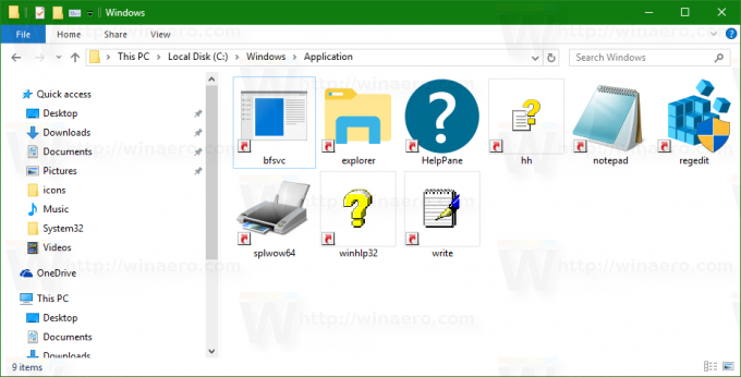 Σύνδεσμοι φακέλων Windows 10 Windows