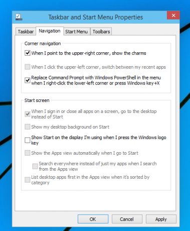 Windows 10 Powershell winx izvēlnē