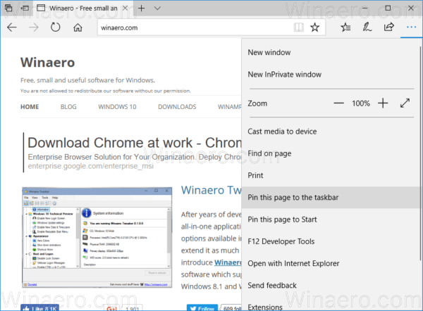 Windows 10 Piespraust vietni uzdevumjoslai 