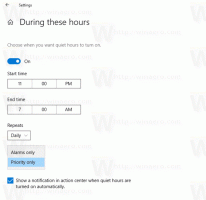 Změňte automatická pravidla Focus Assist ve Windows 10