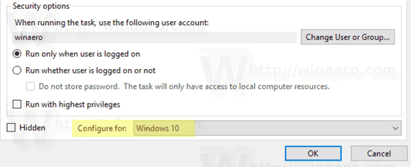 Možnosti úloh systému Windows 10 3