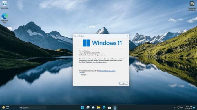 Keresés a bal oldalon a Windows 11 béta verziójában