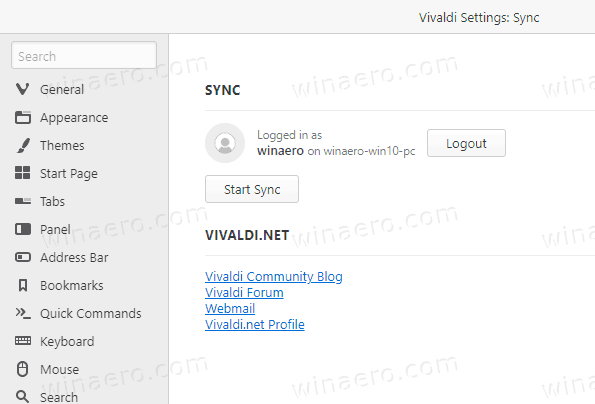 Vivaldi Sync 3