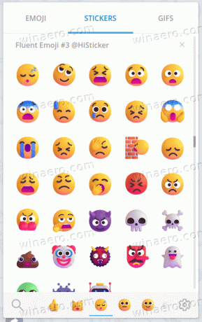 Adesivos 3d de emojis do Windows 11 para telegrama