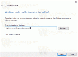 Jak utworzyć skrót Windows Update w systemie Windows 10?