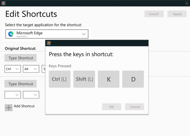 Powertoys Keyboard Manager Editshortcut2