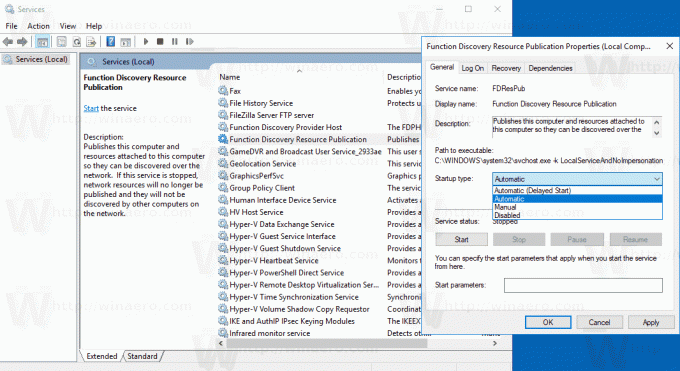 Os computadores em rede não são visíveis no Windows 10 versão 1803
