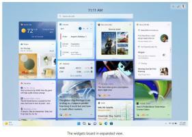 Windows 11 Build 25201 საშუალებას გაძლევთ შექმნათ ვიჯეტები პანელის სრულ ეკრანზე