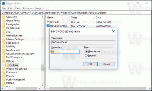 Begrens tilgang til kontrollpanel og innstillinger i Windows 10
