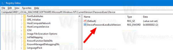 Windows 10 Включить настройку входа без пароля
