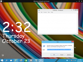 Paleiskite užrakinimo ekraną kaip įprastą modernią programą sistemoje „Windows 10“ naudodami nuorodą arba komandinę eilutę