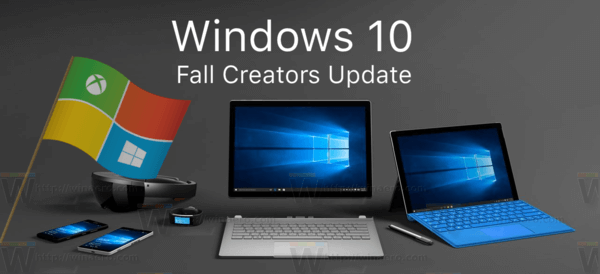 Windows 10 Fall Creators Update Logo Banner