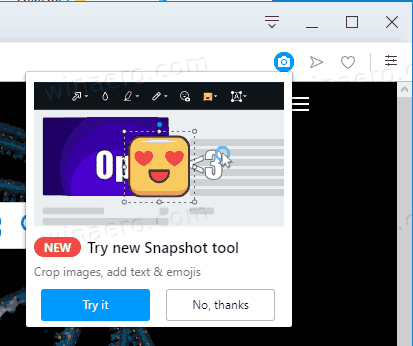 Opera 64 ekraanipildi tööriist