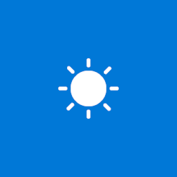 Windows 10 Weer App-pictogram