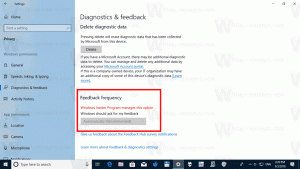 Correzione della frequenza di diagnostica e feedback bloccata in Windows 10 versione 1803