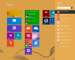 Як прискорити пошук на початковому екрані в Windows 8.1