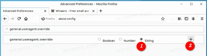 Preferencia de Firefox General.useragent.override