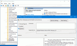 Deaktiver Udklipsholdersynkronisering på tværs af enheder i Windows 10