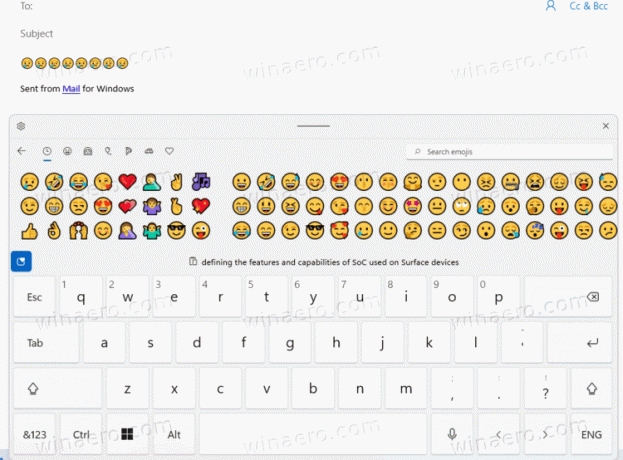 მიმდინარე Emoji
