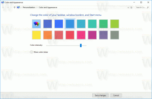გახსენით კლასიკური ფერი და გარეგნობა Windows 10 Creators Update-ში