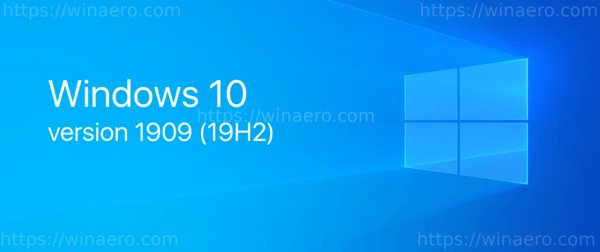 Windows 10 1909 19h2 Reklāmkarogs