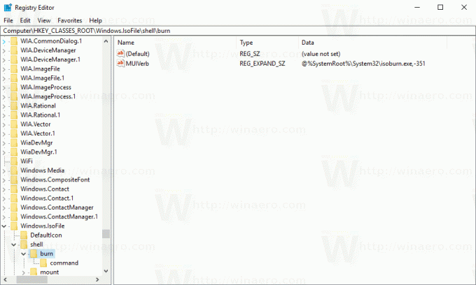 Запис на файл с изображение в контекстното меню Запис в системния регистър