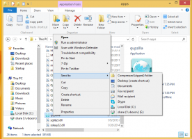 Cara menampilkan menu Kirim Ke yang diperluas di File Explorer