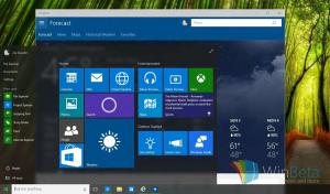 Windows 10-ის ახალი კონსტრუქცია შეიცავს დაბინდვის ეფექტს Start მენიუში!