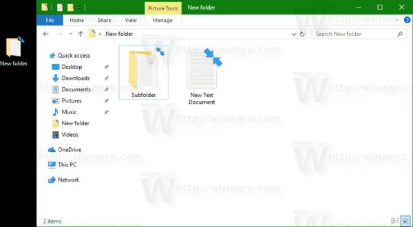 مجلد مضغوط مع مجلدات فرعية Windows 10