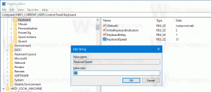 Skift tastaturgentagelsesforsinkelse og -hastighed i Windows 10