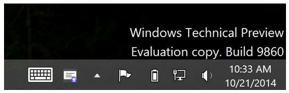 Windows 10 compilación 9860