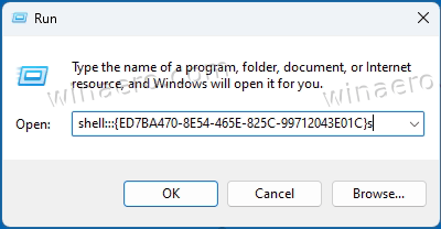 Příkaz pro otevření God Mode ve Windows 11