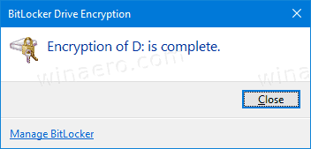 Bitlocker Drive är krypterad