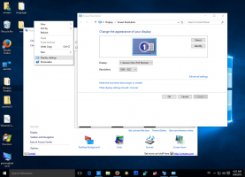 Windows 10 데스크톱 상황에 맞는 메뉴에 클래식 디스플레이 설정 추가