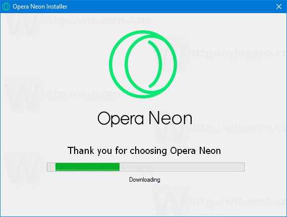 Opera Neon-installatieprogramma 3