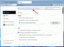 Ta bort Din webbläsare hanteras av din organisation från Firefox