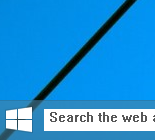 Habilitar el cuadro de búsqueda secreta oculta en Windows 10 build 9879