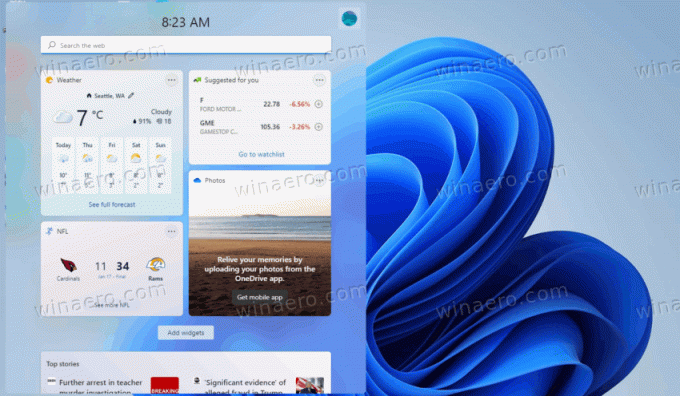 Widgets do Windows 11