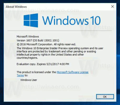 Windows 10 Yapı 15002