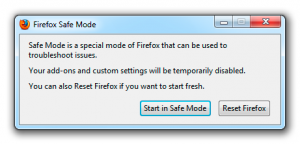 Firefox snel starten in de veilige modus