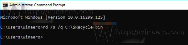 Reparar la papelera de reciclaje dañada en Windows 10