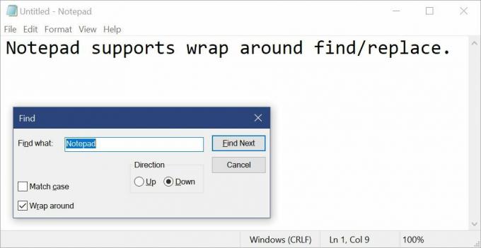برنامج Notepad Windows 10 17713