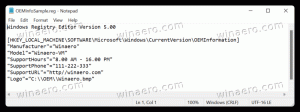 როგორ დავამატოთ OEM ინფორმაცია Windows 11-ში