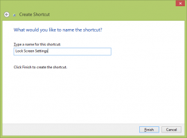 Parancsikon létrehozása a Lock Screen beállításainak megnyitásához a Windows 8.1 rendszerben